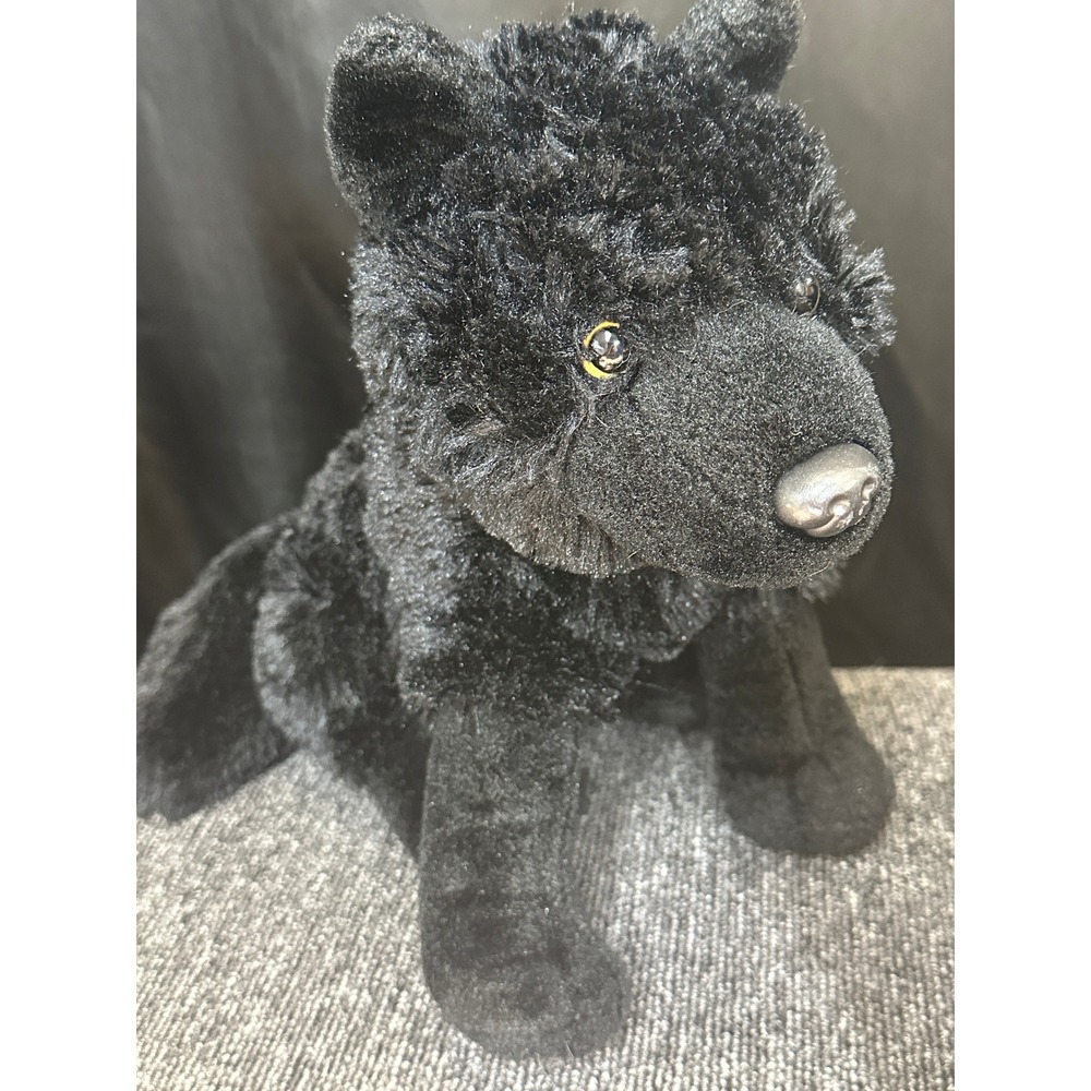 Wild Republic Black Wolf Fox Plush Stuffed Animal Realistic Shaggy Dog 12 Inch
